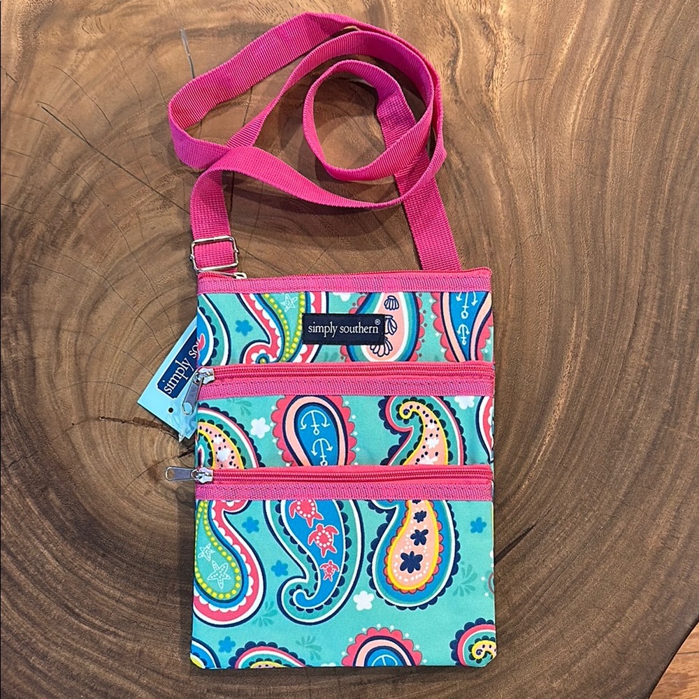 Simply Southern paisley crossbody purse